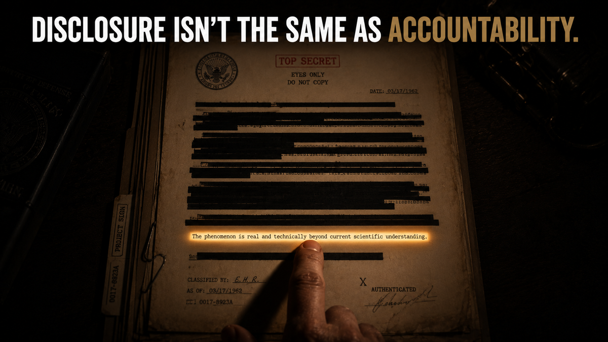 The Government Just Told You What It Used to Deny. What Does That Change?