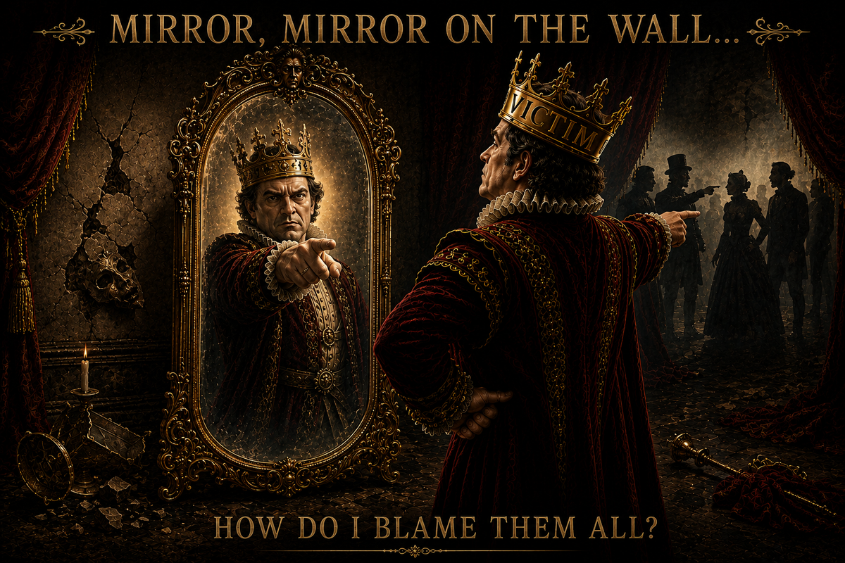 Mirror, Mirror on the Wall, How Do I Blame Them All?